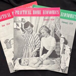 Vintage Practical Home Economics Magazines January* February* June* 1950